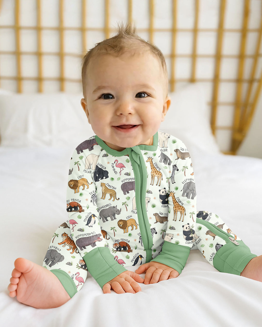 Safari Animals Bamboo Convertible Zippy