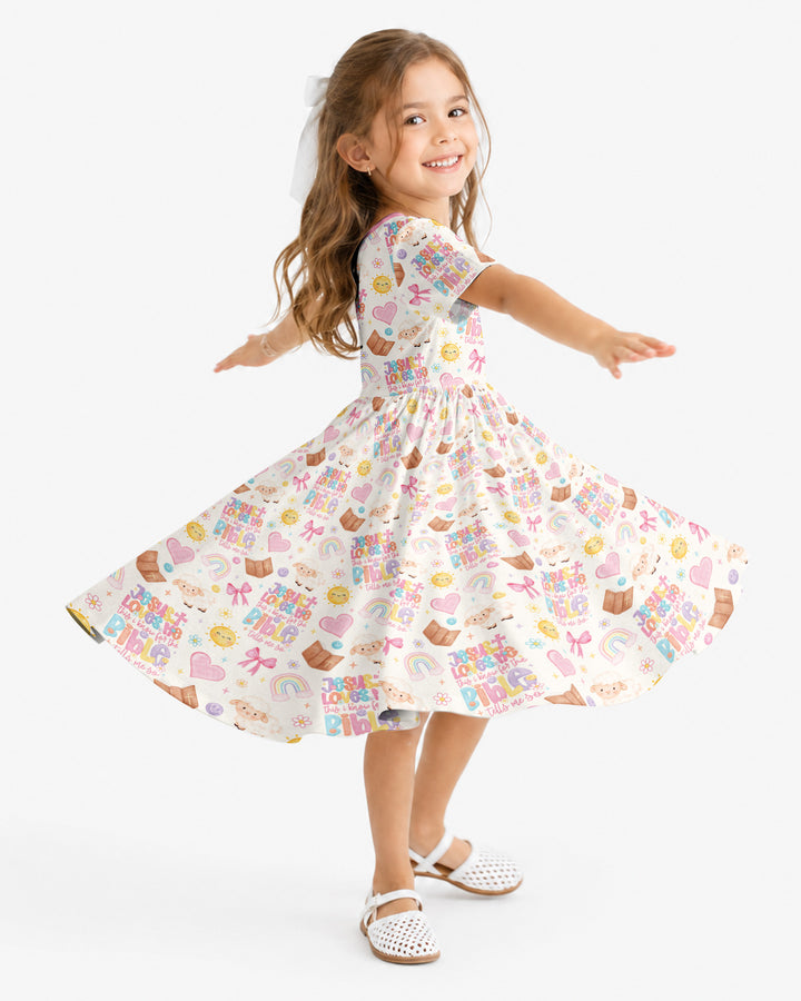 Jesus Loves Me This I Know Bamboo Twirl Dress