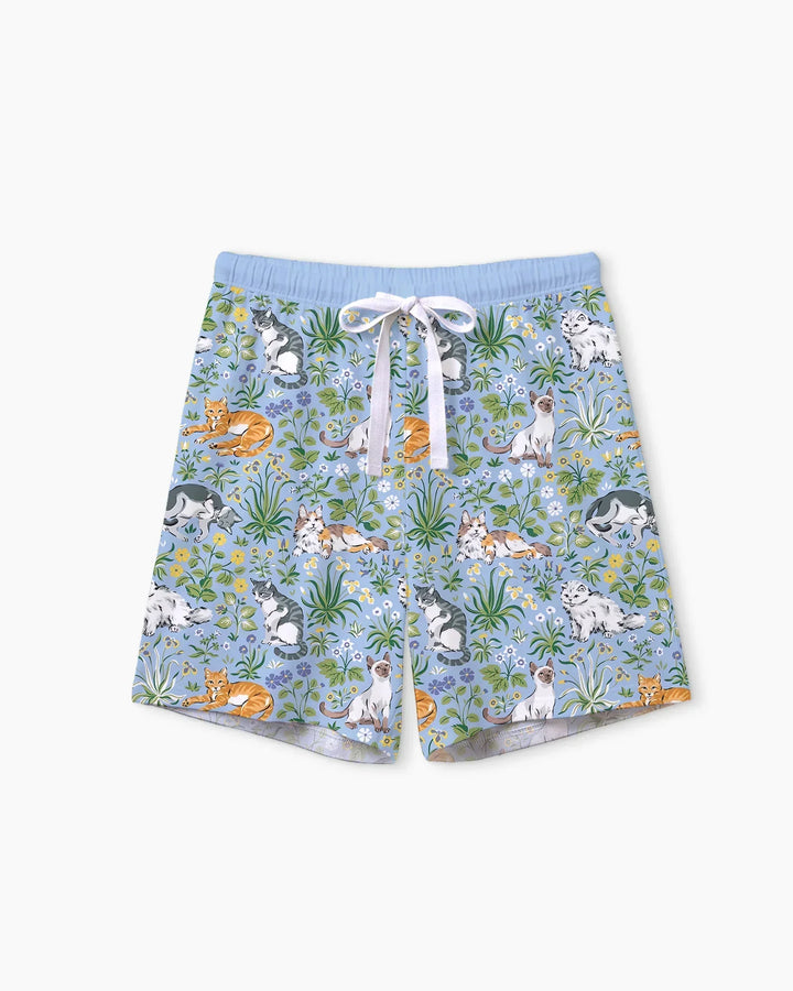Kitten Garden Family Matching Bamboo Women Short Pajama Set