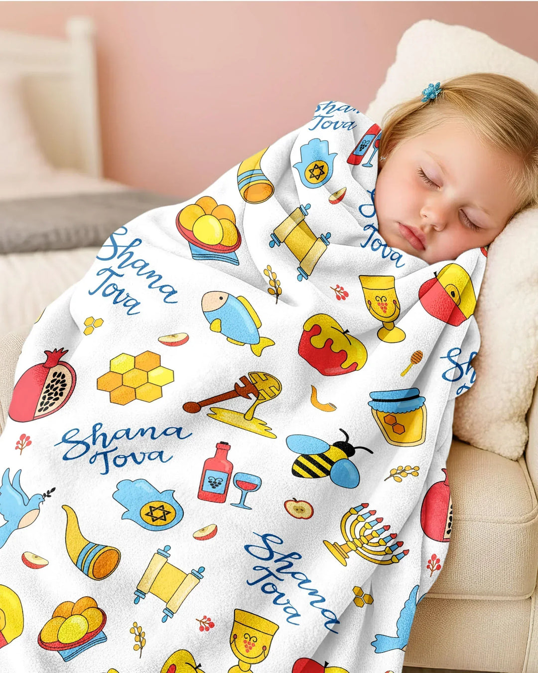 Shanah Tovah U'Metukah Bamboo Blanket