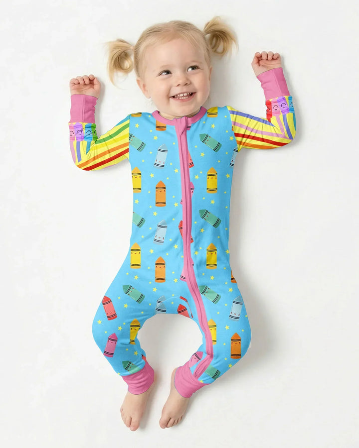 Happy Crayon Friends Bamboo Convertible Zippy