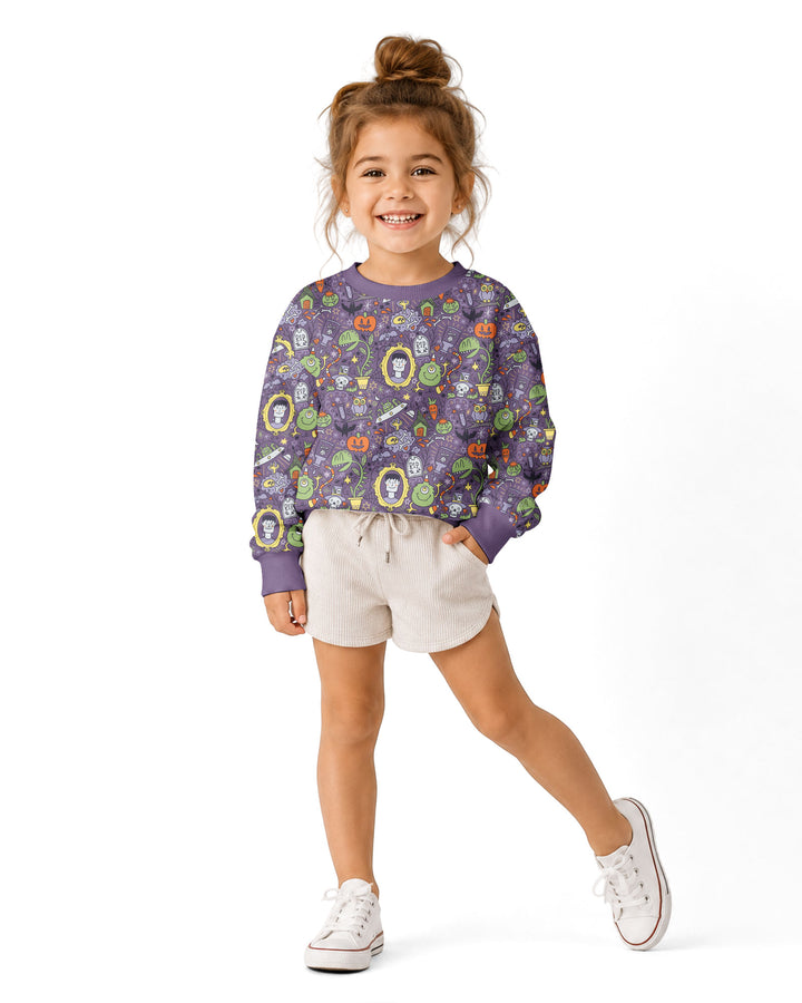 Halloween Monster Fun Bamboo Crewneck Sweatshirt