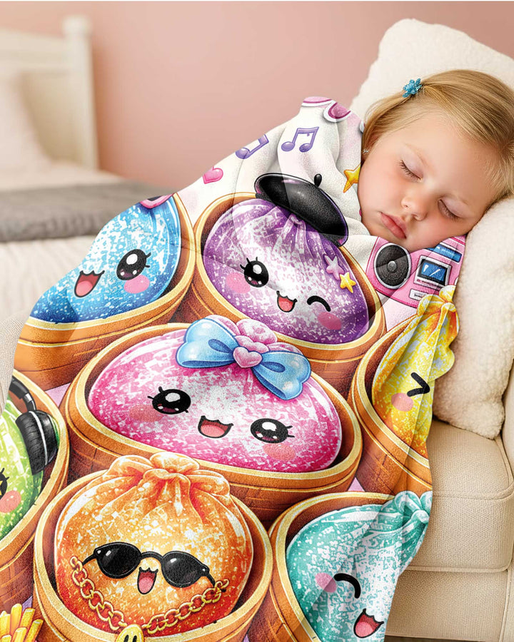 Dumpling Colors Custom Bamboo Blanket