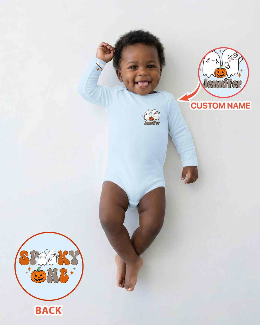 Personalized Spooky One Birthday 1st Birthday Halloween Bamboo Bodysuit