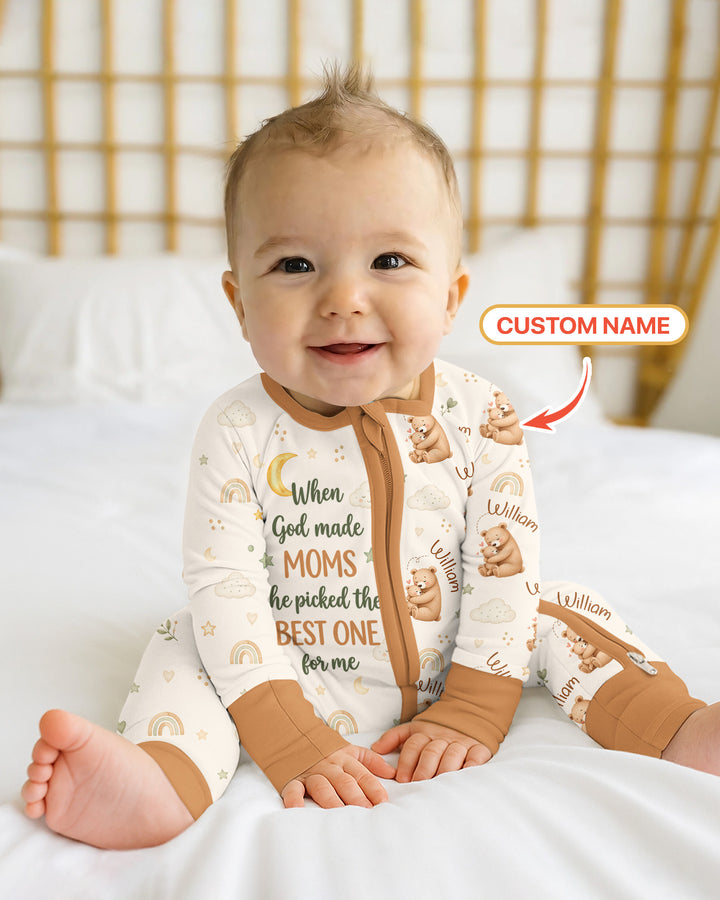 When God Made Moms Bamboo Convertible Zippy