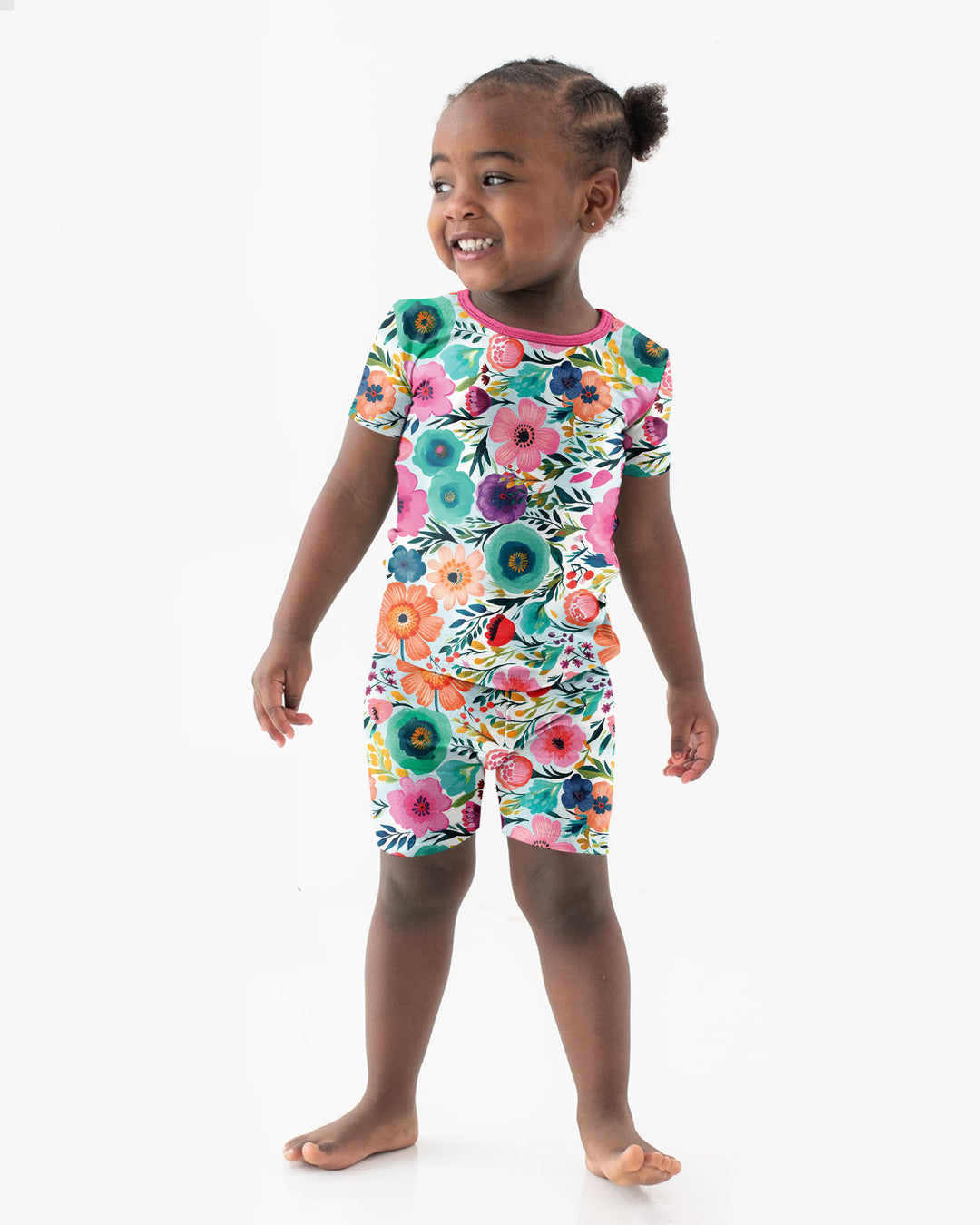 Secret Garden Bamboo Two Piece Short Sleeve Shorts Pyjamas Set