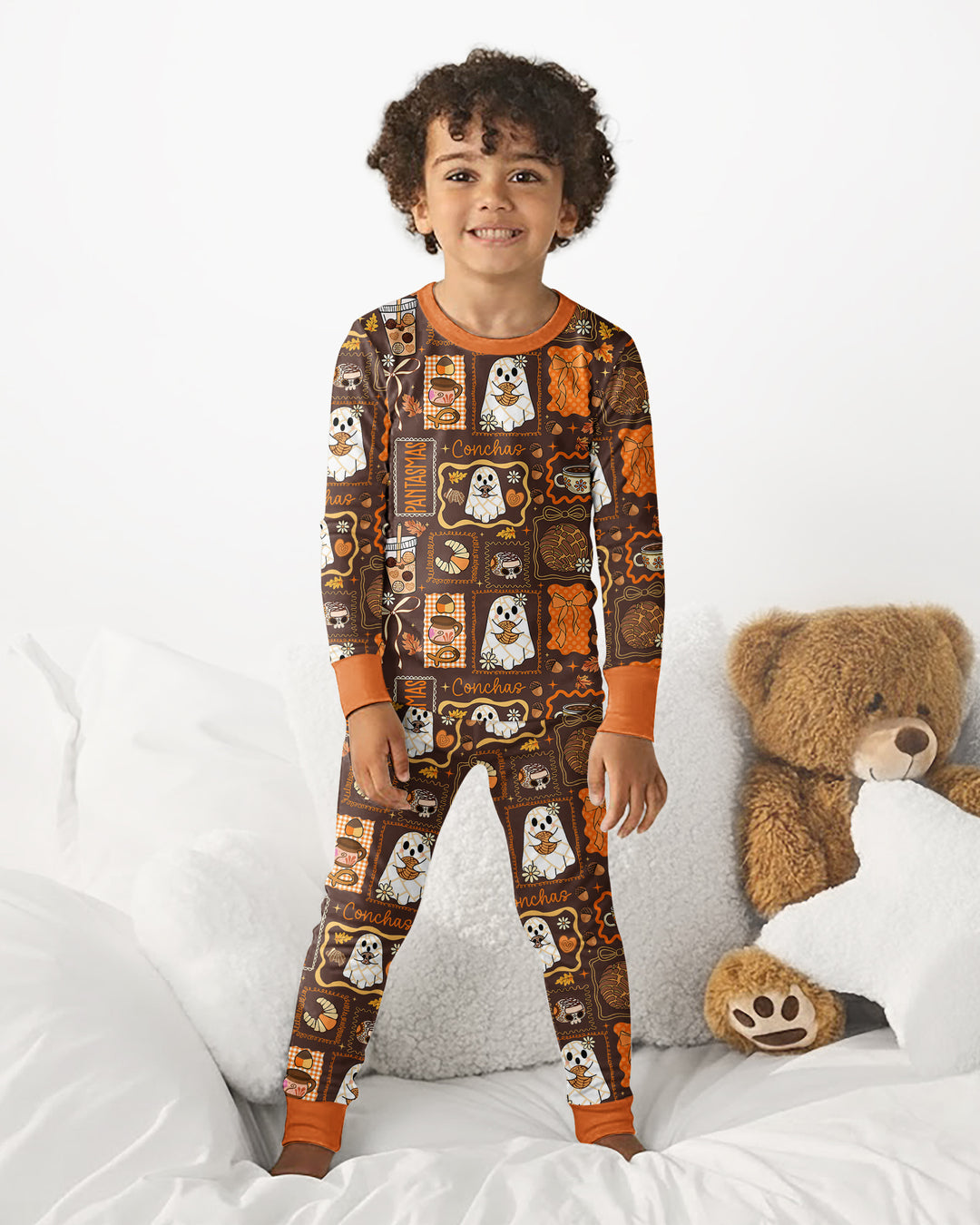 Fall Conchas Bamboo Two Piece Long Sleeve Pajama Set