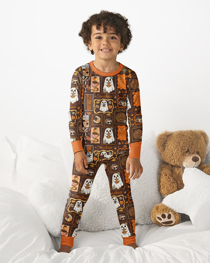 Fall Conchas Bamboo Two Piece Long Sleeve Pajama Set