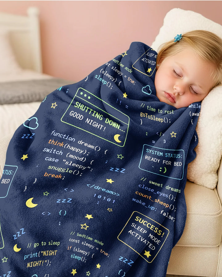 It Techy Job Matching Dad and Son Bamboo Blanket