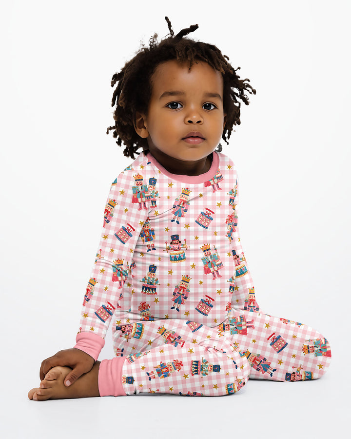 Whimsical Nutcracker Bamboo Two Piece Long Sleeve Pajama Set