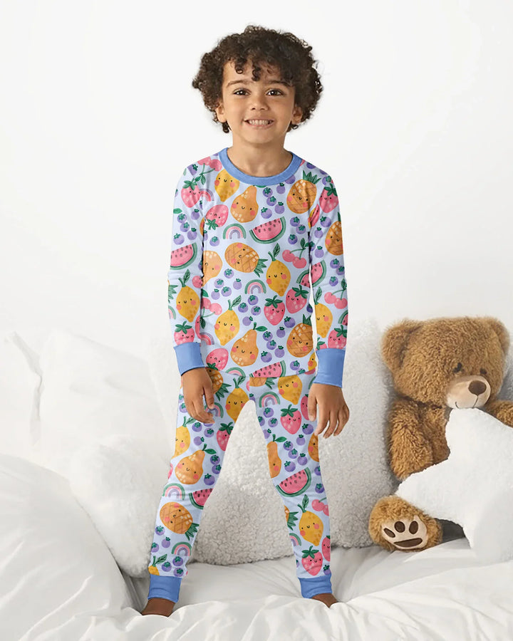 Fruitie Cuties Family Matching Bamboo Two Piece Long Sleeve Pajama Set