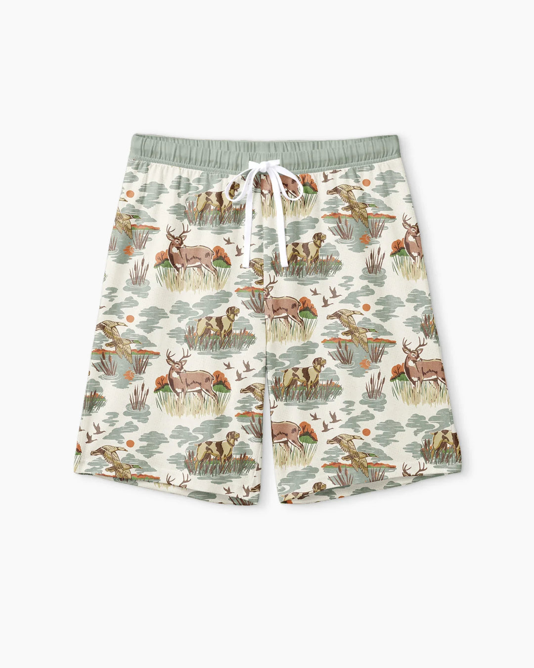 Vintage Hunting Season Daddy& Me Matching Bamboo Men Short Sleeve Short Pajama Set