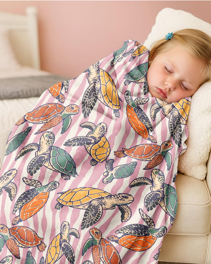 Turtle Bay Family Matching Bamboo Blanket