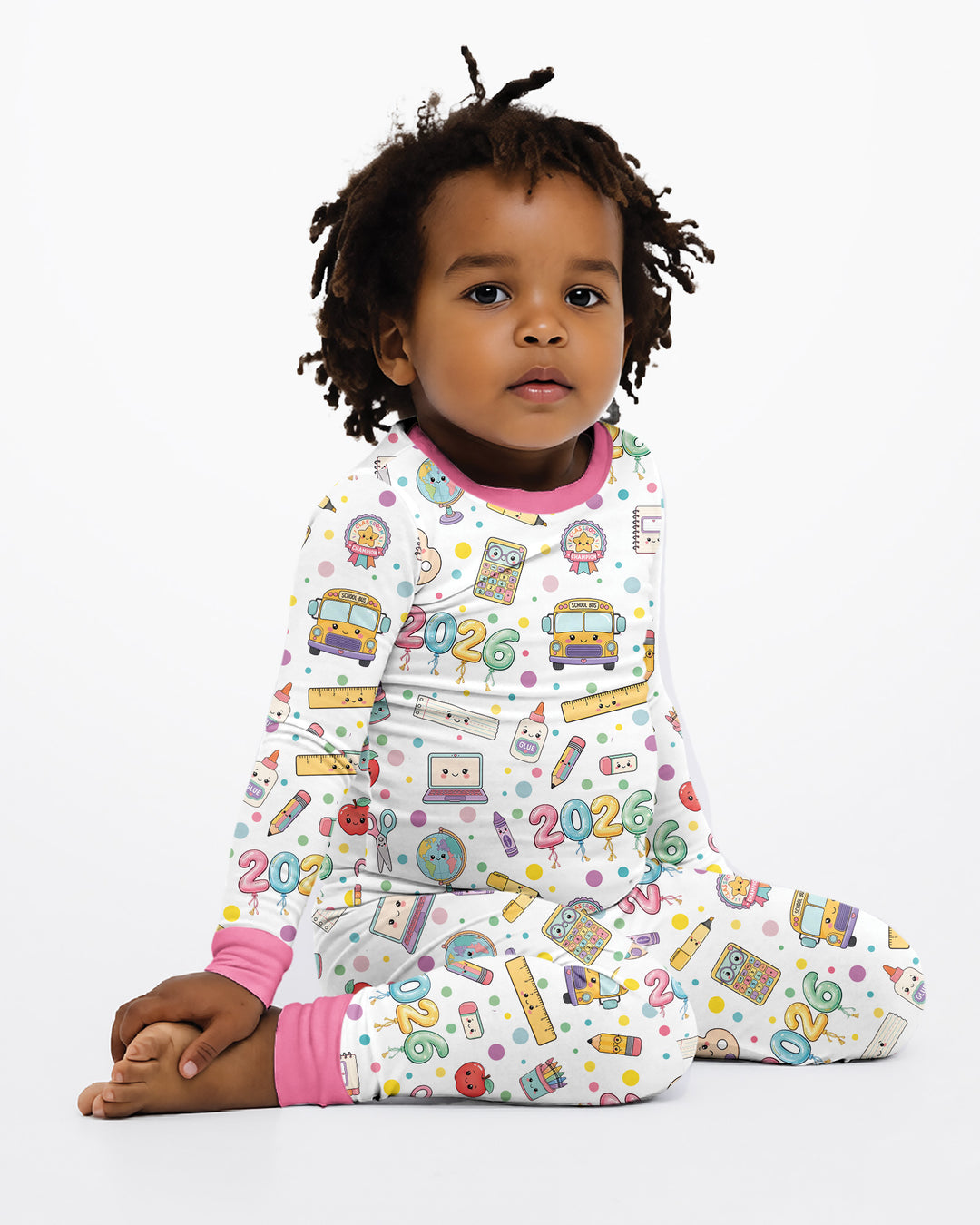 Template Bamboo Two Piece Long Sleeve Pyjamas Set