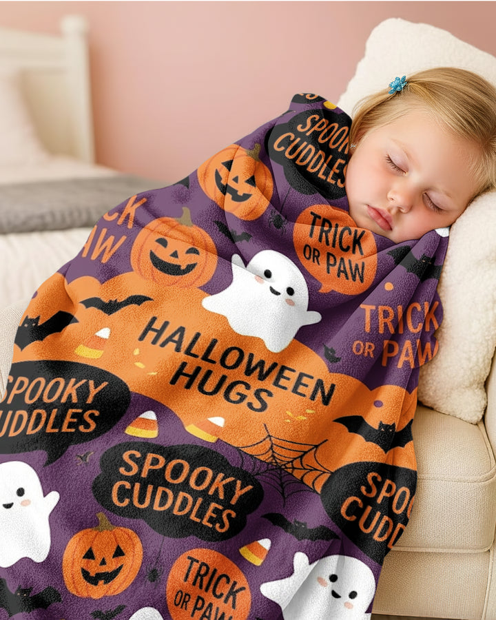 Happy Howl-O-Ween Bamboo Blanket