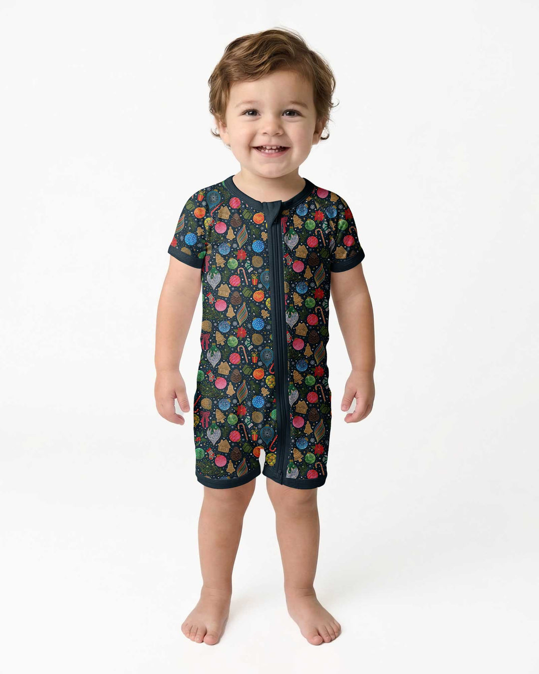 Holiday Ditsy Bamboo Shorty Zippy