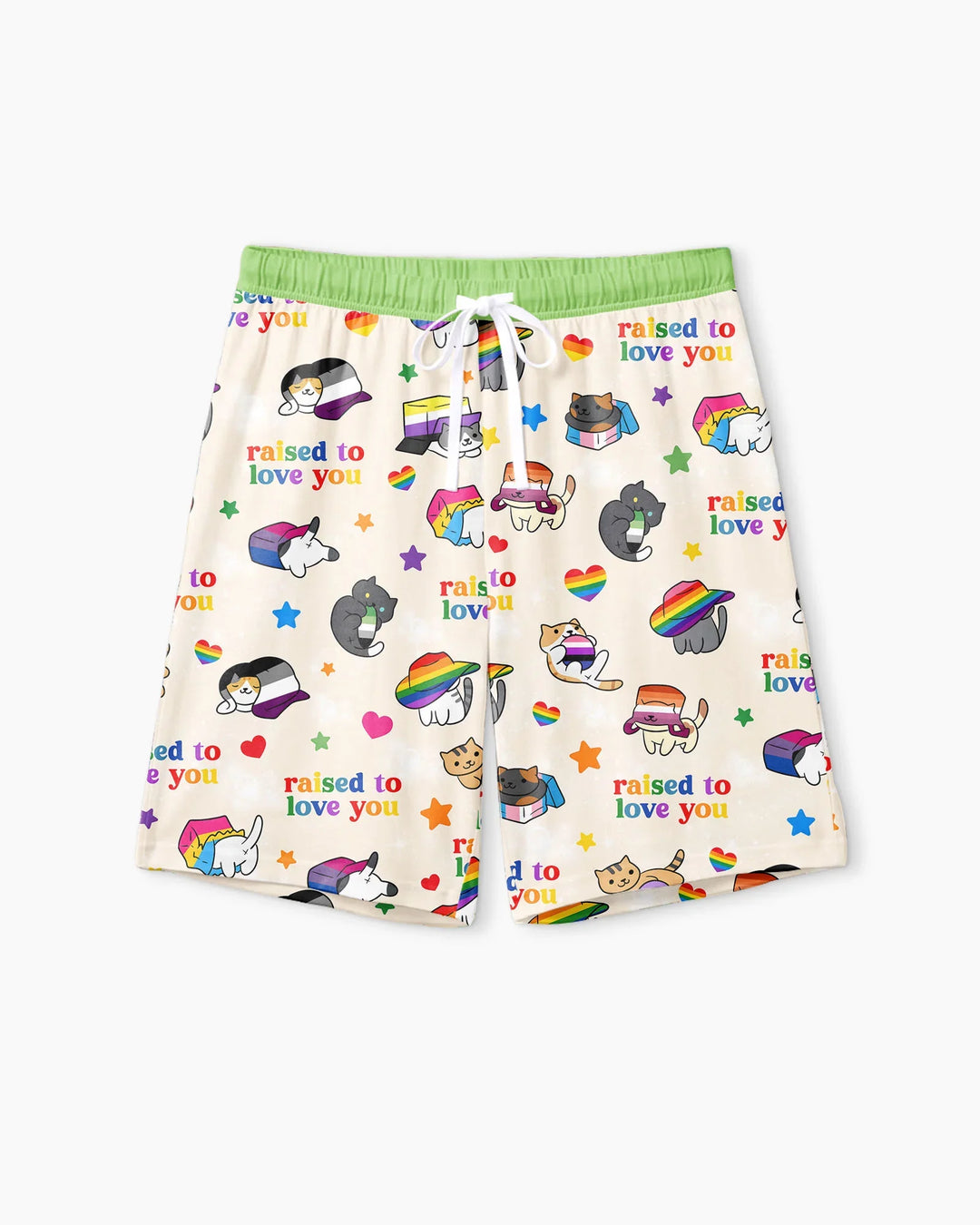 Rainbow Paws Family Matching Bamboo Men Short Sleeve Short Pajama Set