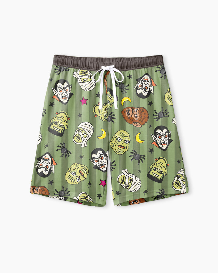 Creepy Crew Family Matching Bamboo Men Short Sleeve Short Pajama Set