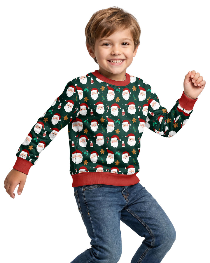 Christmas Sweet Santa Bamboo Crewneck Sweatshirt