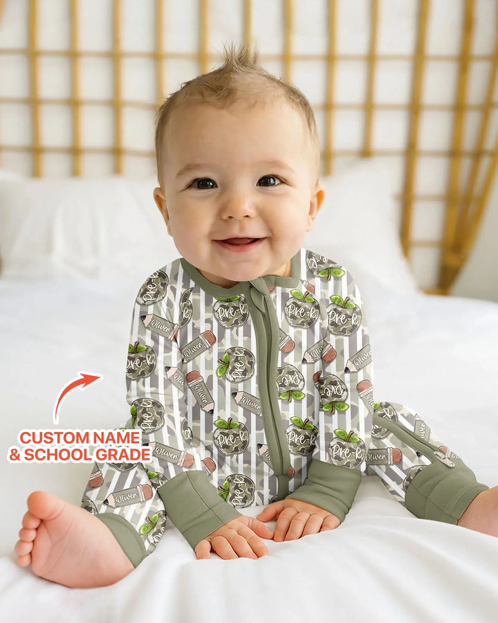 Custom Name Camo Apple Days Bamboo Convertible Zippy