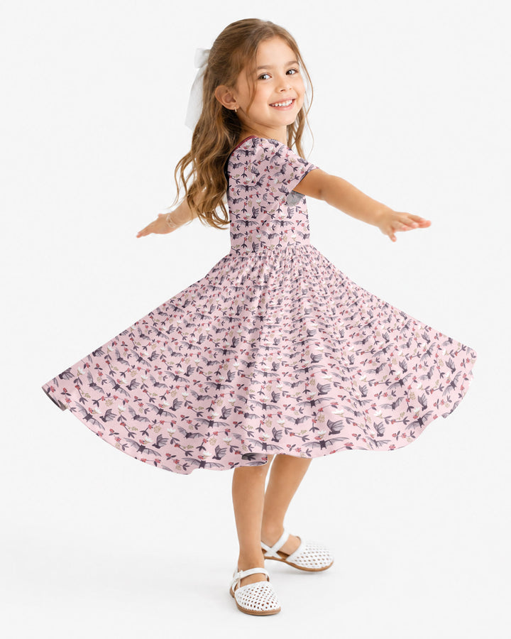 Fruit Bats Whimsy Bamboo Twirl Dress
