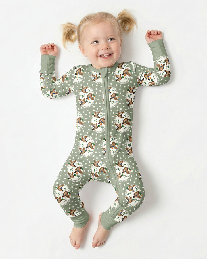 Dapper Ducks & Bows Bamboo Convertible Zippy