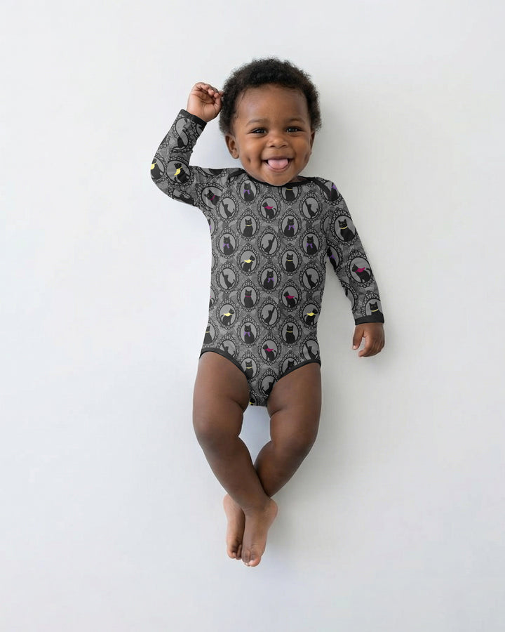 Midnight Cat Parade Bamboo Bodysuit