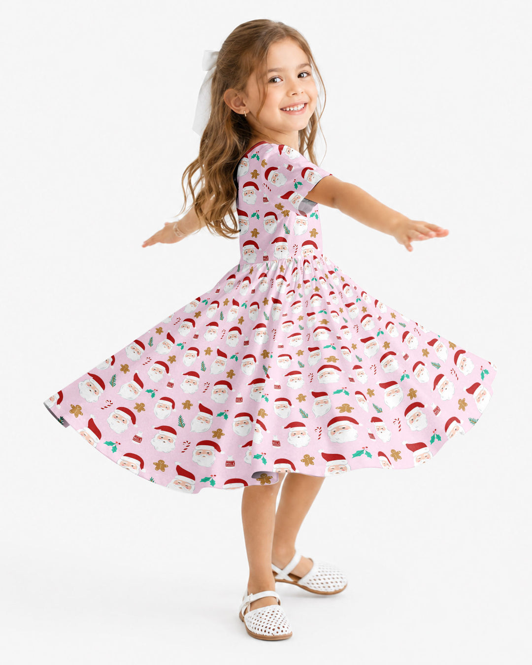 Christmas Sweet Santa Bamboo Twirl Dress