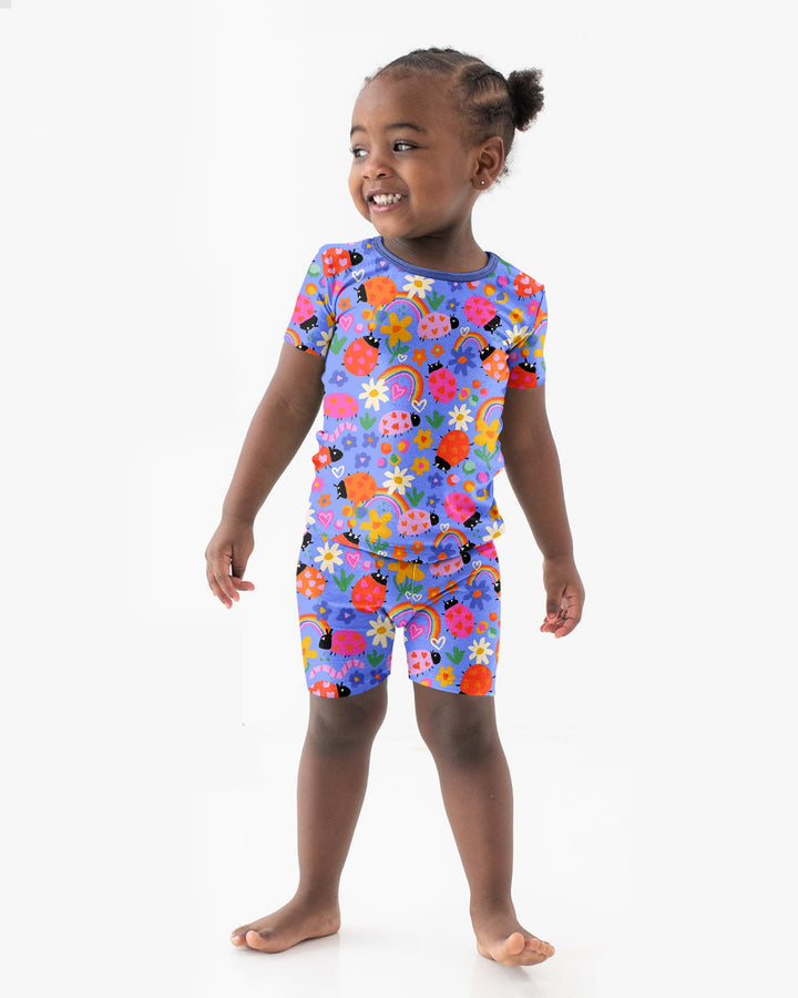Lady Bugs Bamboo Two Piece Short Sleeve Shorts Pyjamas Set