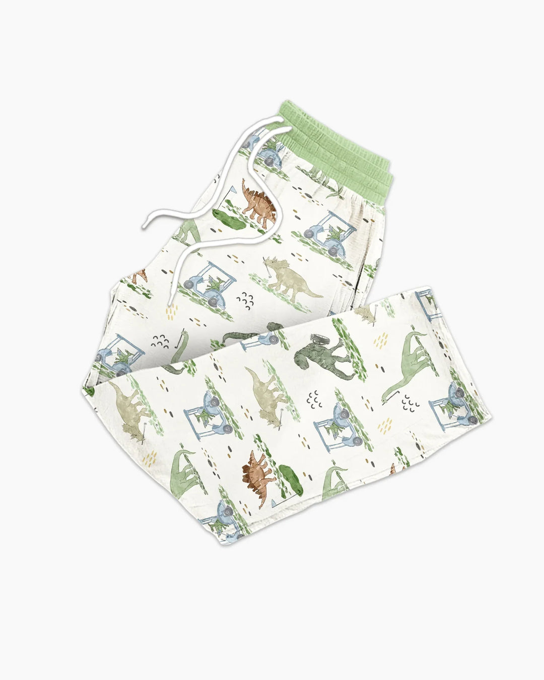 Dinos On The Green Daddy & Me Matching Bamboo Men's Pajama Set