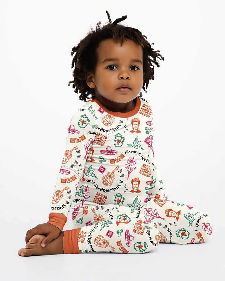 Hispanic Heritage Month Bamboo Two Piece Long Sleeve Pajama Set