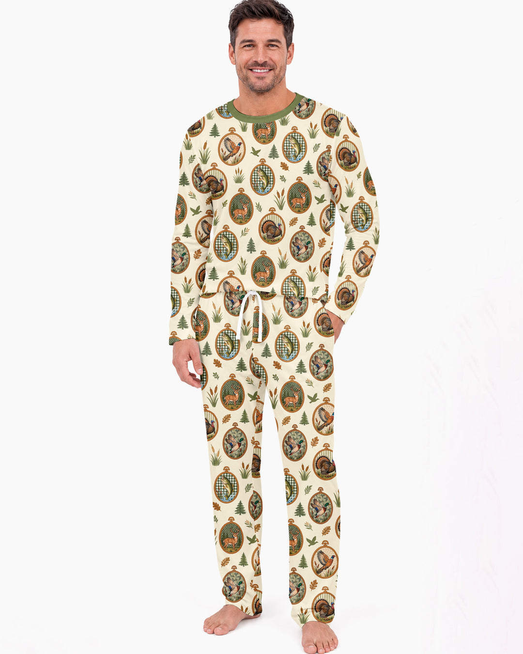 Hunting Season Family Matching Bamboo Men's Pajama Set