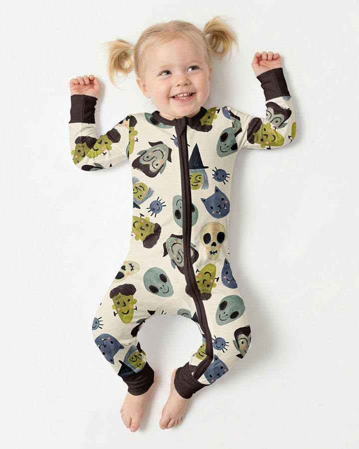 Halloween Face Bamboo Convertible Zippy