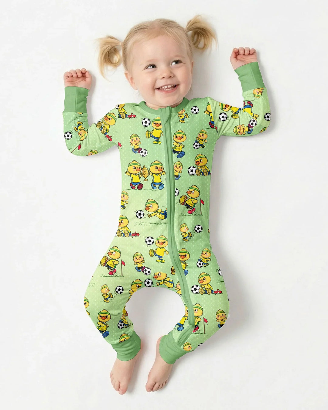 Brasil Soccer Fan Family Matching Bamboo Convertible Zippy