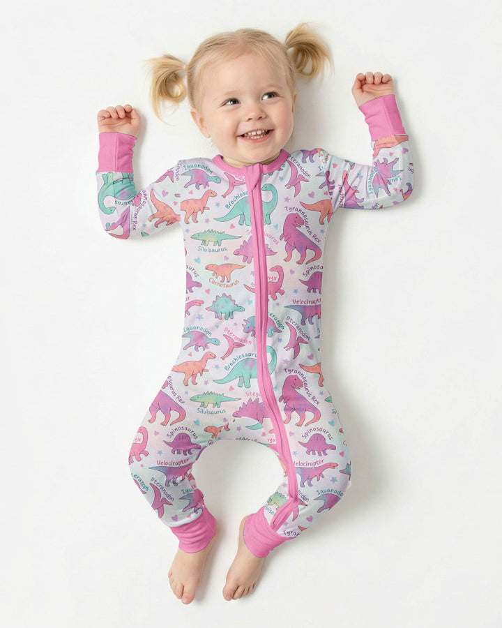 Pastel Dino Bamboo Convertible Zippy