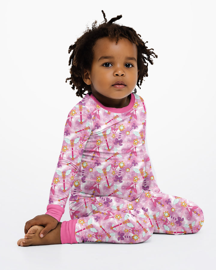 Template Bamboo Two Piece Long Sleeve Pyjamas Set