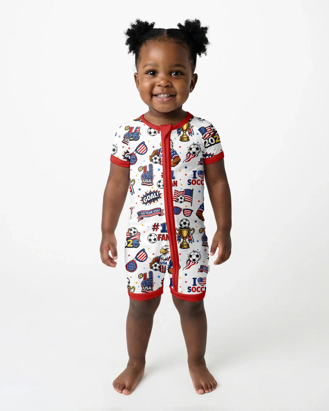 USA Soccer 2026 Party Bamboo Shorty Zippy