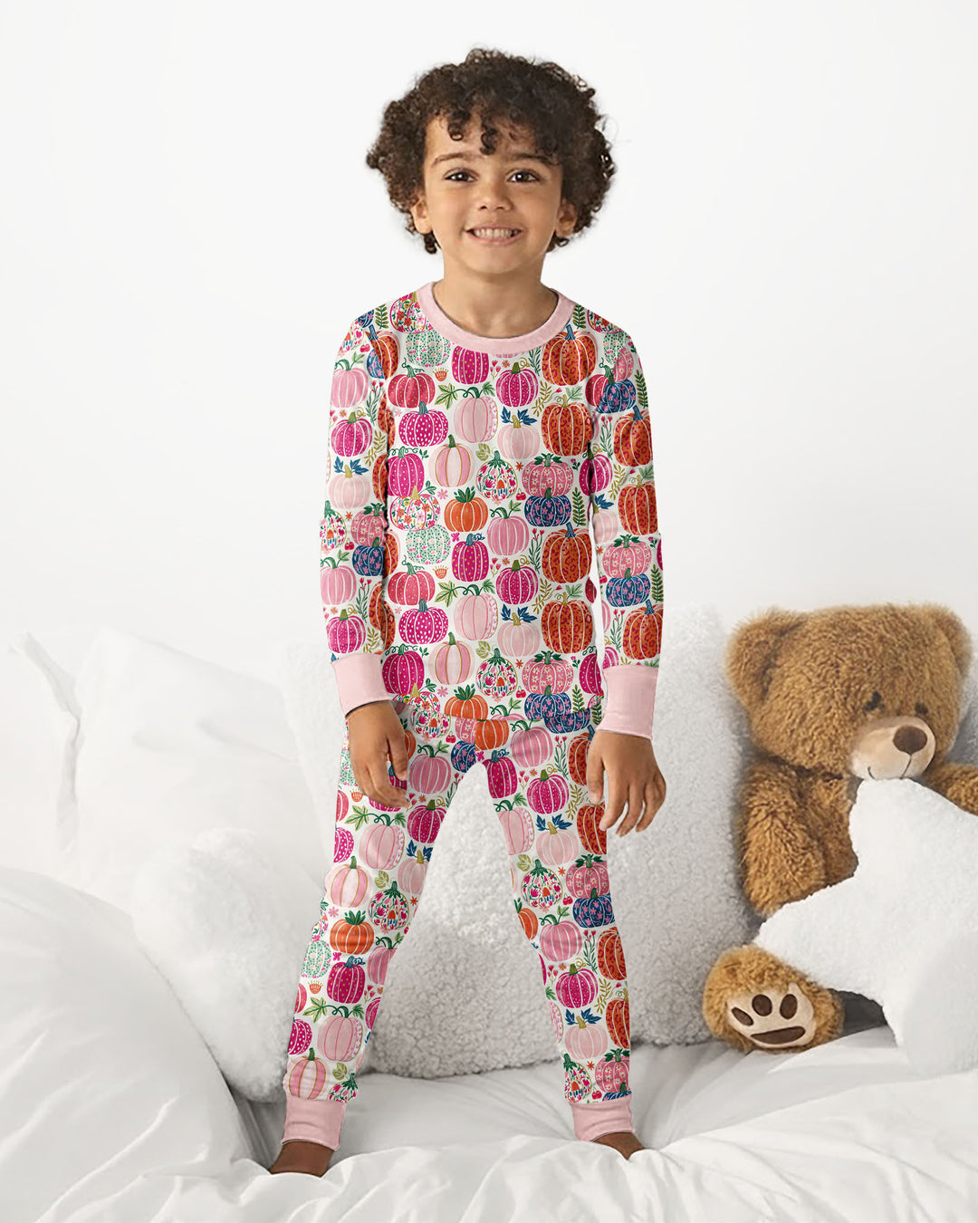 Pumpkin & Bloom Bamboo Two Piece Long Sleeve Pajama Set