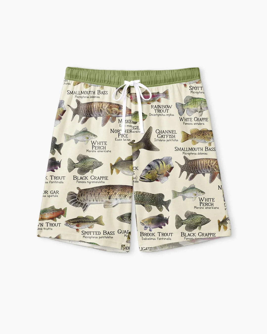 Fish Of America Bamboo Men Short Sleeve Short Pajama Set