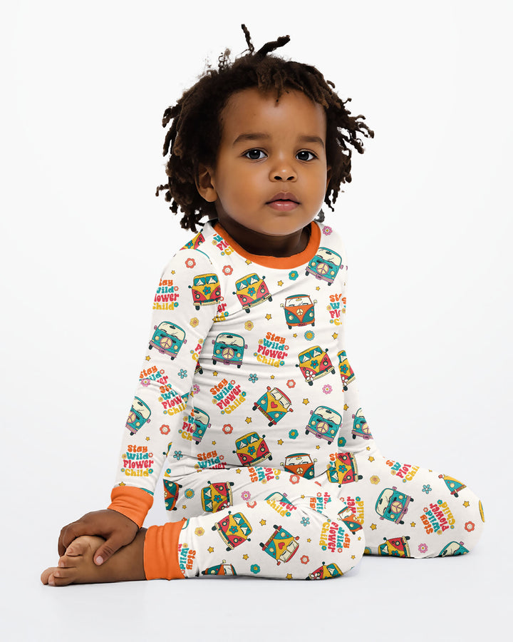 Template Bamboo Two Piece Long Sleeve Pyjamas Set