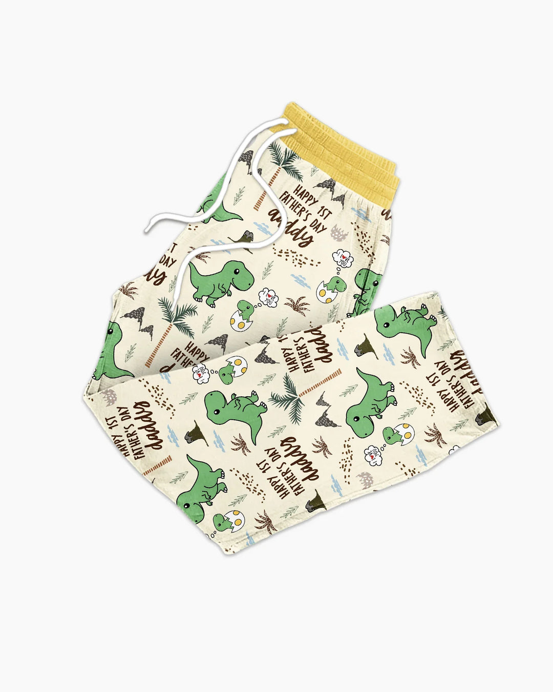 First Father's Day Daddysaurus Bamboo Men's Pajama Set