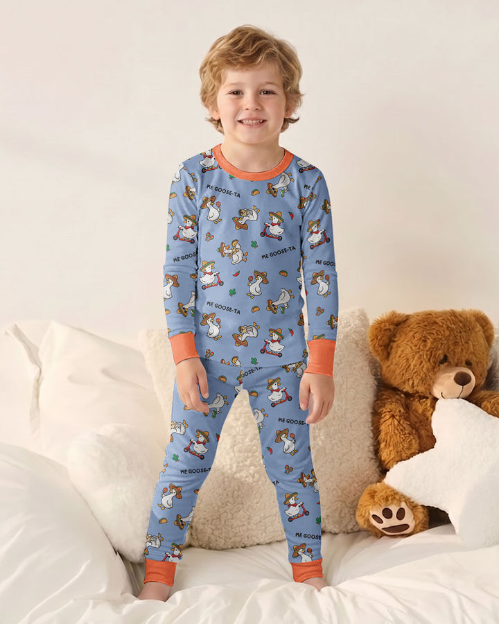 Me-Goose-Ta Bamboo Two Piece Long Sleeve Pajama Set
