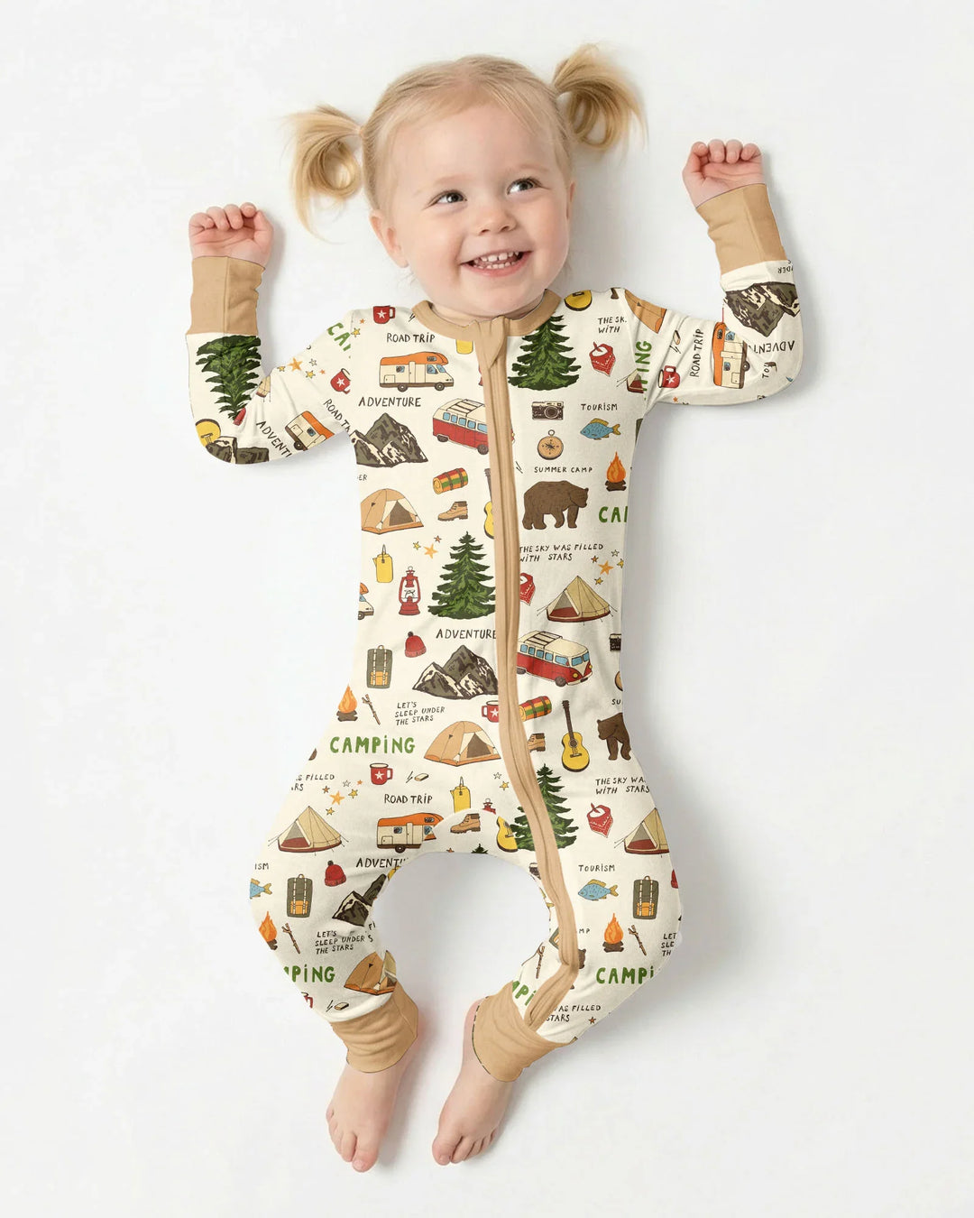 Outdoor Camping Adventure Family Matching Bamboo Convertible Zippy