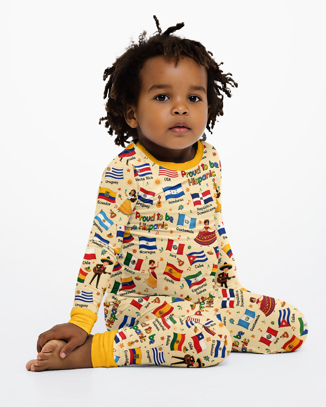 Proud To Be Hispanic Bamboo Two Piece Long Sleeve Pajama Set