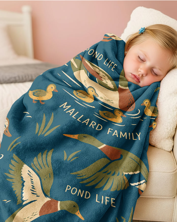 Tiny Quack Chorus Bamboo Blanket