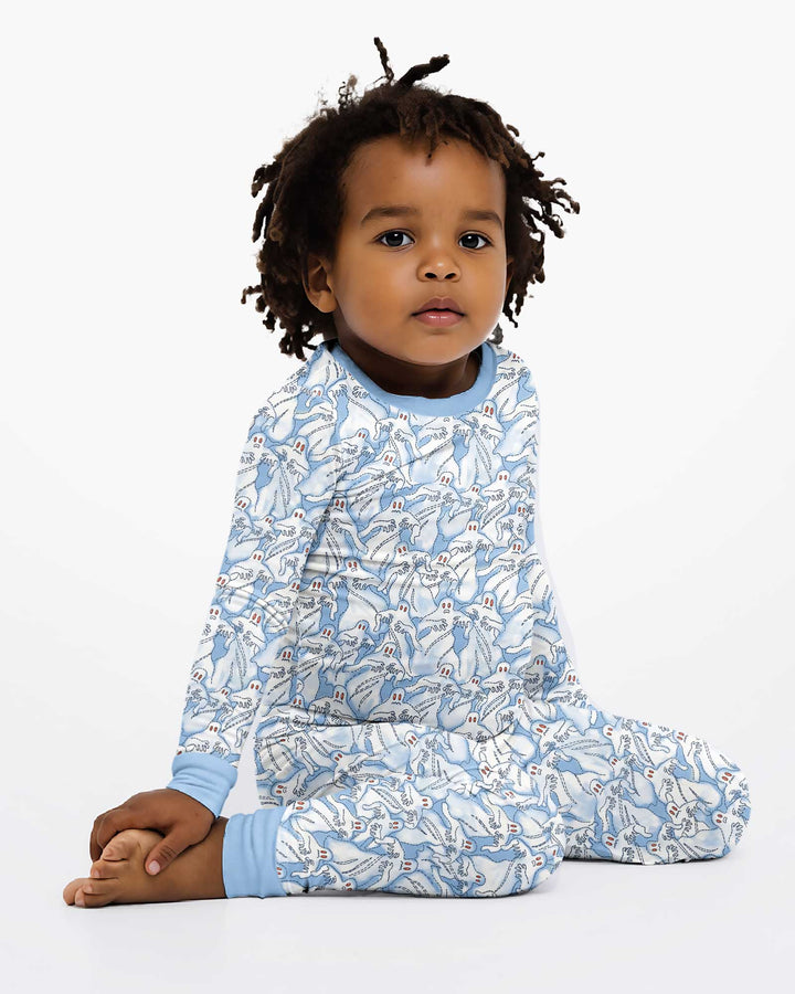 Ghostly Threads Bamboo Two Piece Long Sleeve Pajama Set