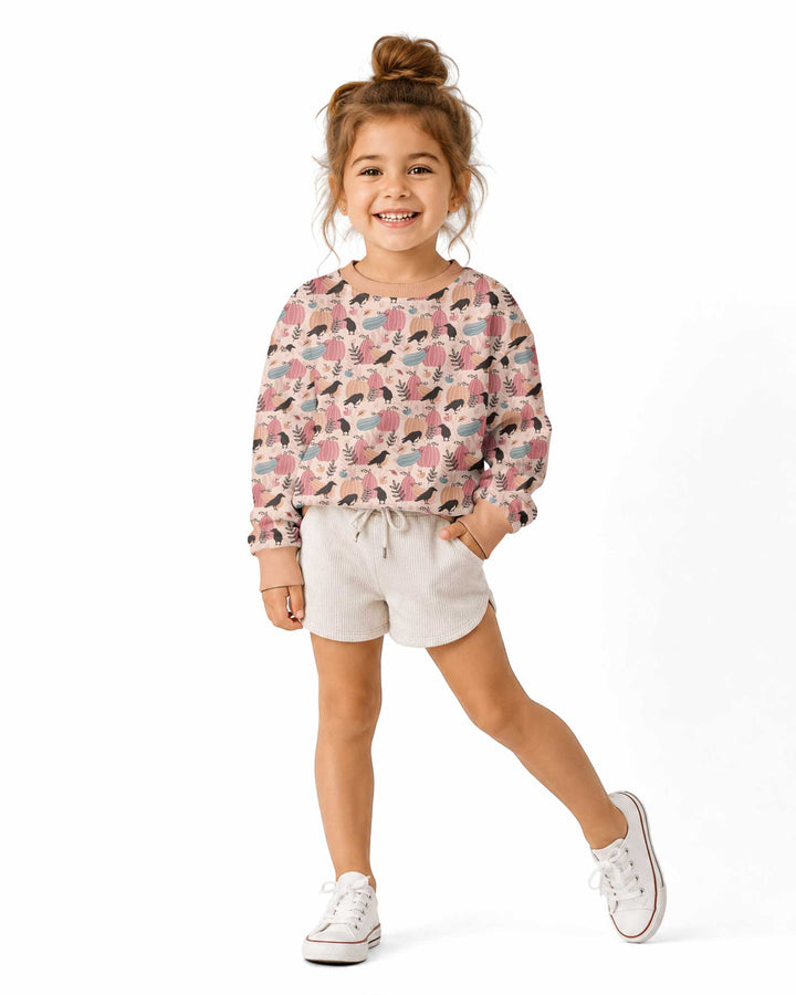 Pastel Pumpkin Patch Bamboo Crewneck Sweatshirt