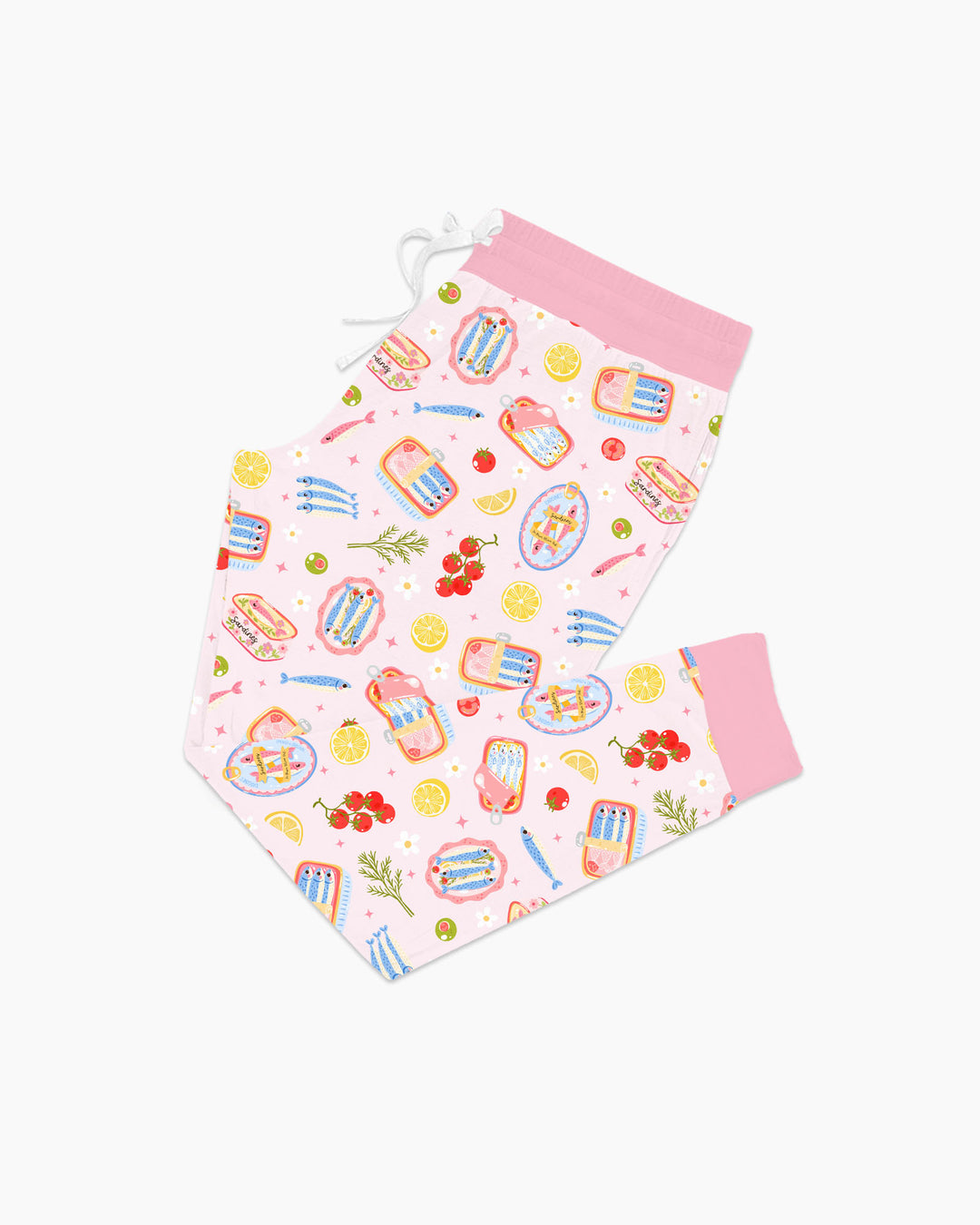Preppy Sardines Bamboo Women Pajama Set