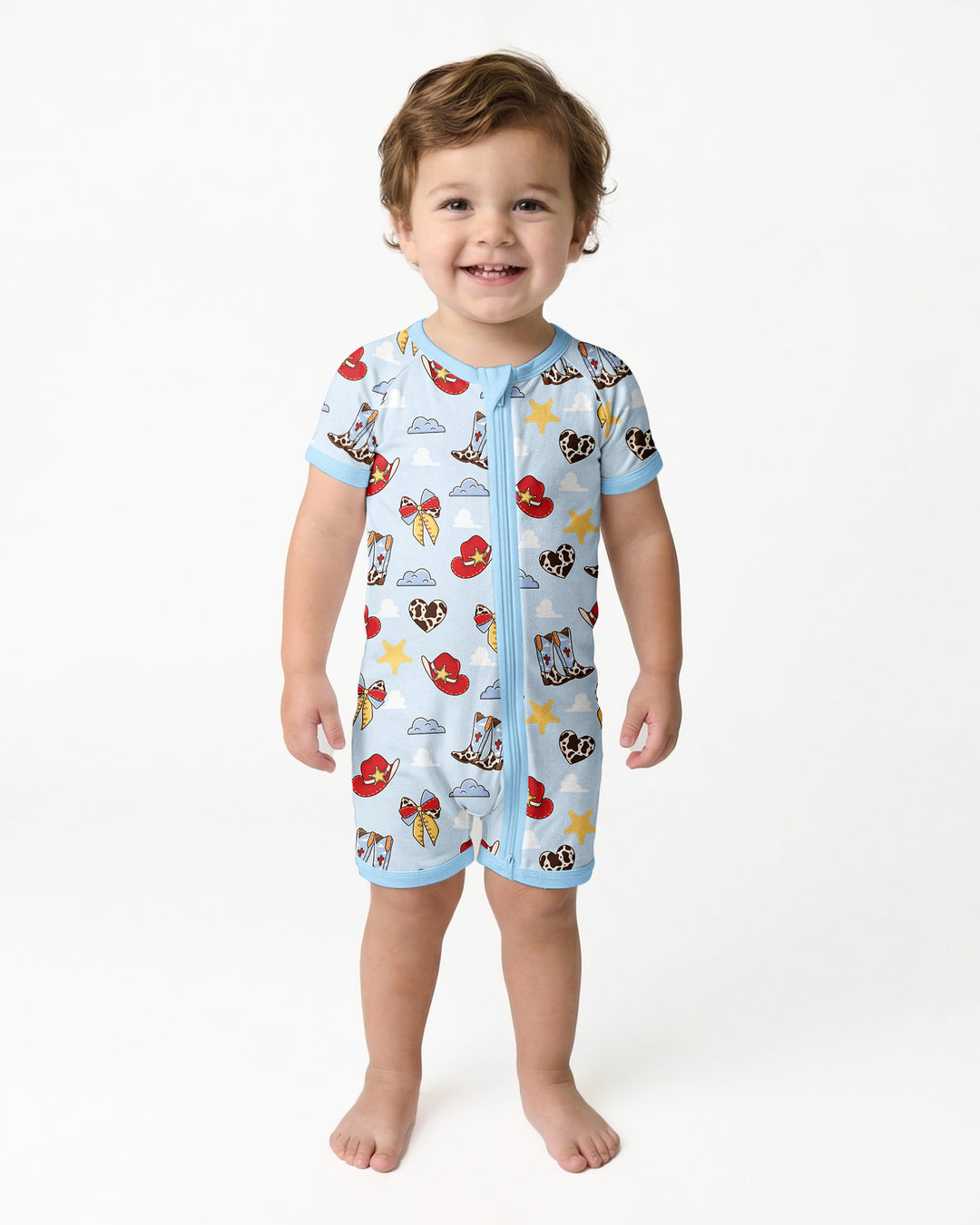 Cowboy Story Bamboo Shorty Zippy