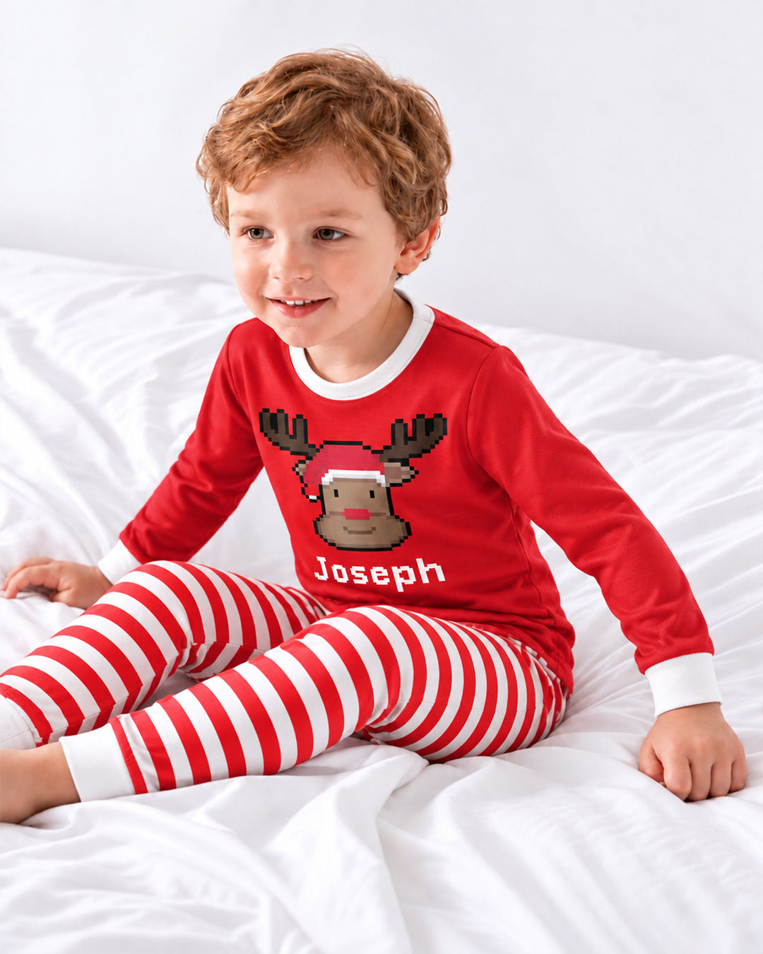 Merry Pixel Pals Bamboo Two Piece Long Sleeve Pajama Set